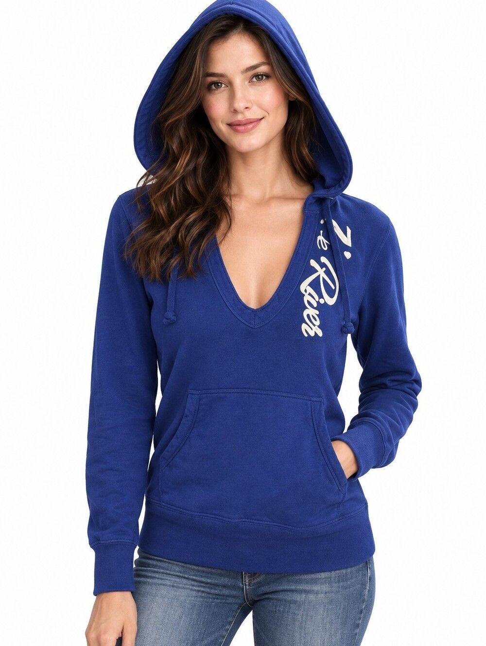 EUC cotton T. Dalton The River hooded sweater shirt hoodie, Navy S